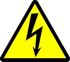 Символ "Молния" (треугольник) 25х25х25мм