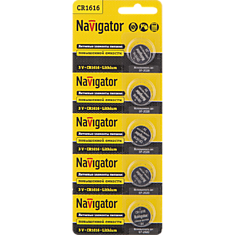 Элемент питания NBT-CR1616-BP5 (табетка)  Navigator